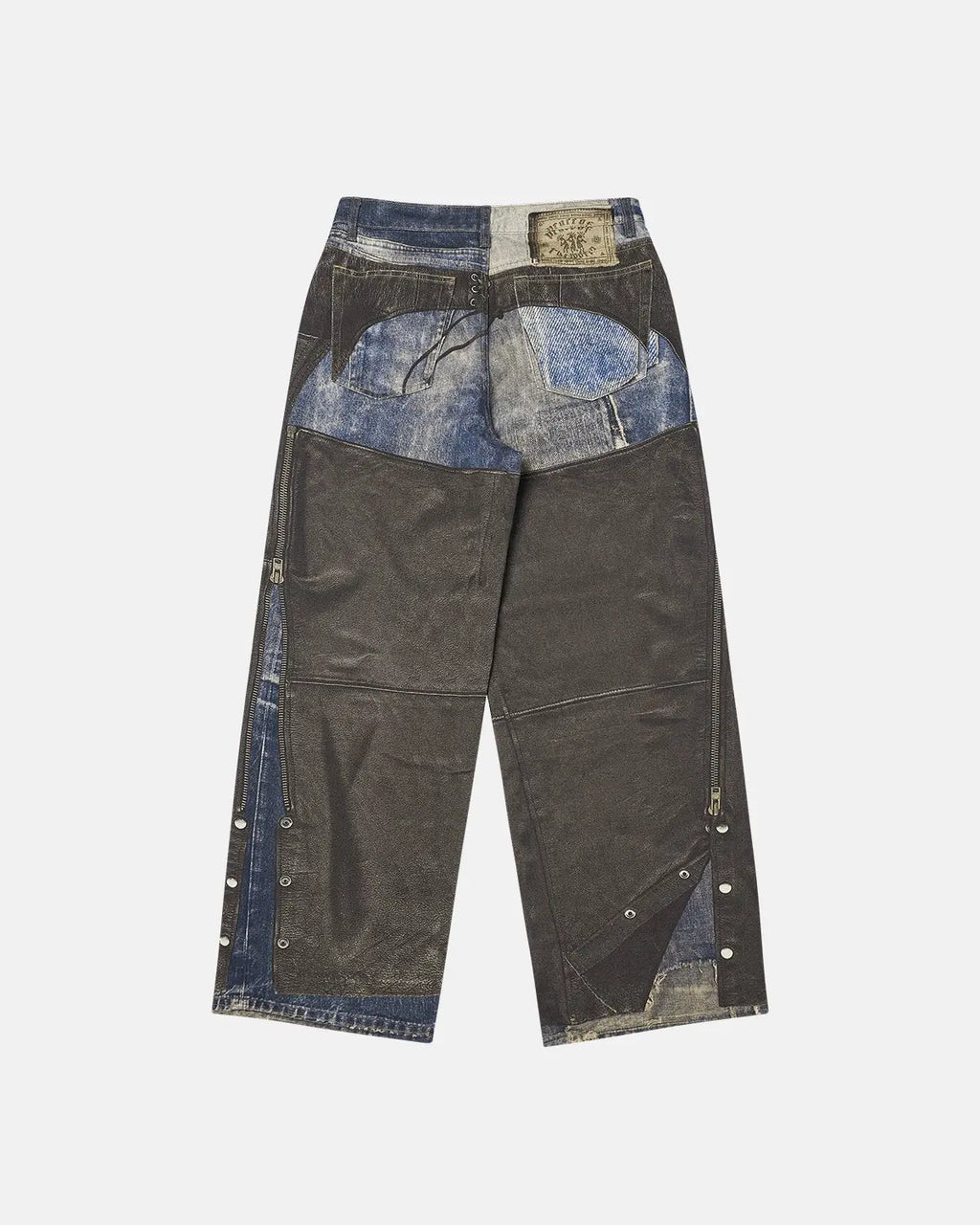 Colorblock Digital Printing Cotton Jeans | Inflation Streetwear