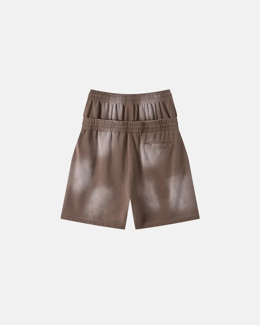 Double Waist Monkey Wash Sweat Shorts | Inflation Streetwear