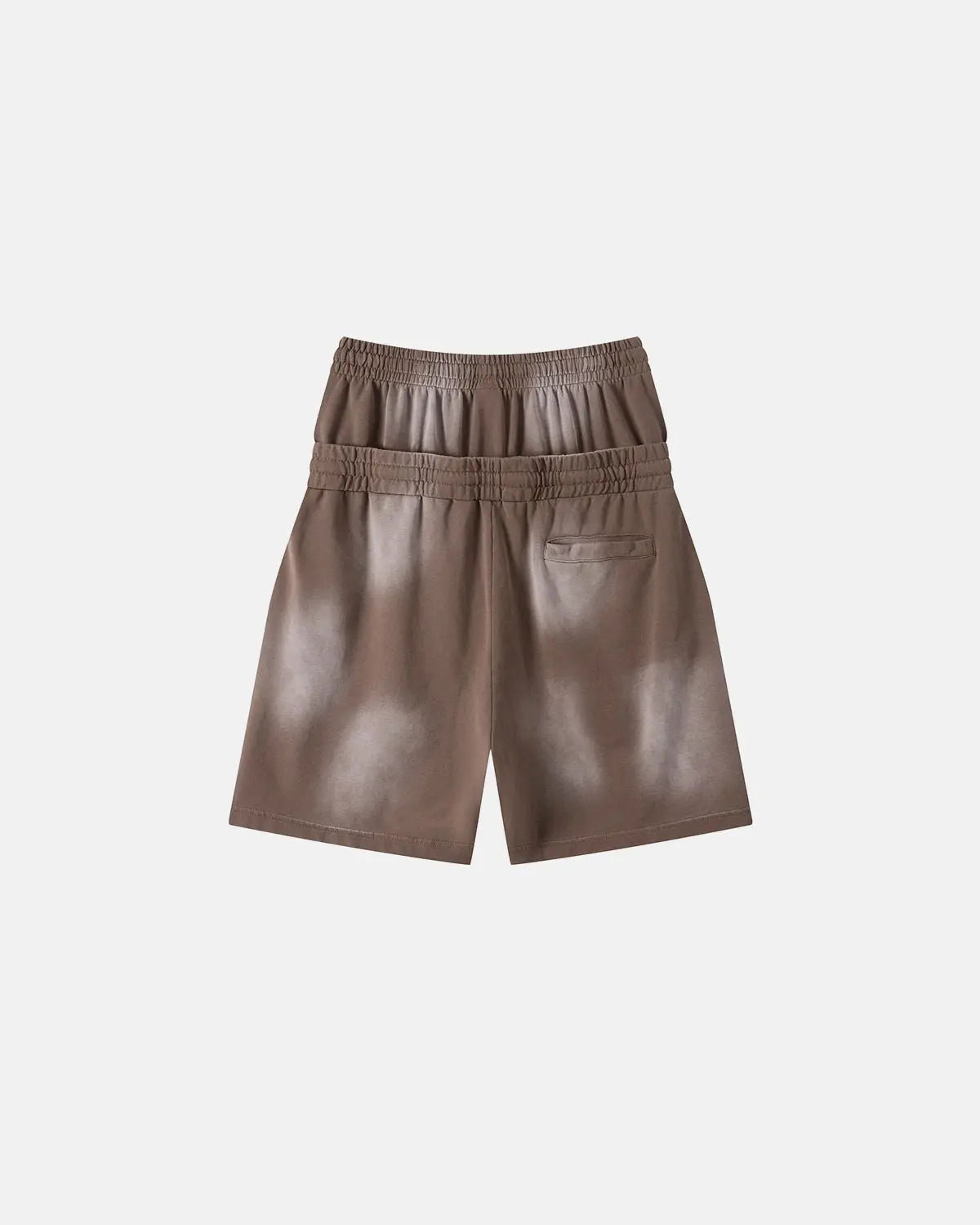 Double Waist Monkey Wash Sweat Shorts | Inflation Streetwear