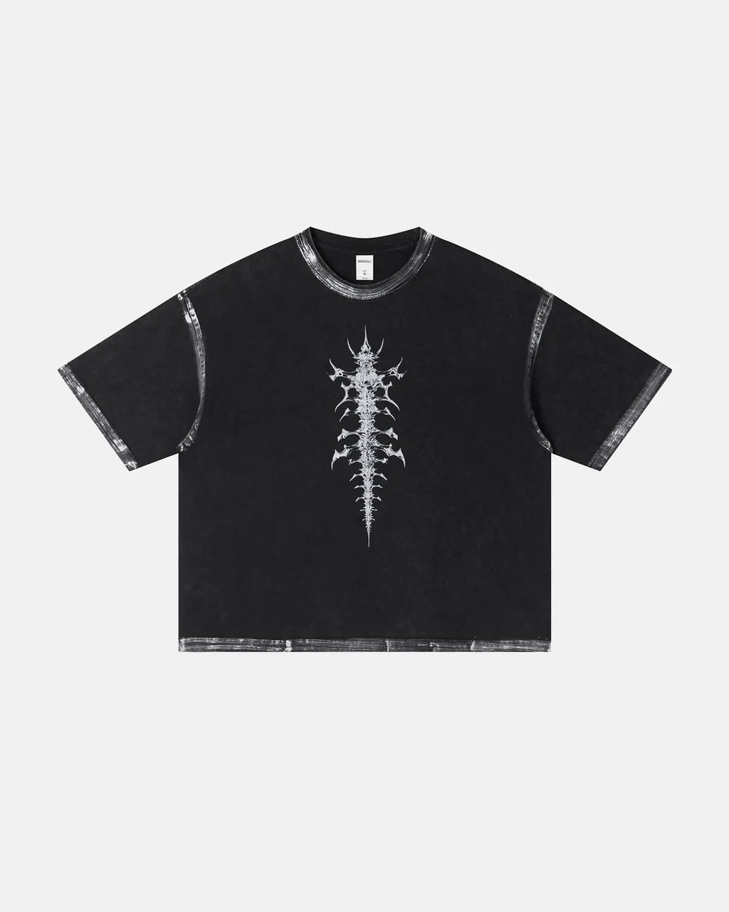 Distressed Painted Graphic Boxy T-Shirt | Inflation Streetwear