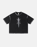 Distressed Painted Graphic Boxy T-Shirt | Inflation Streetwear