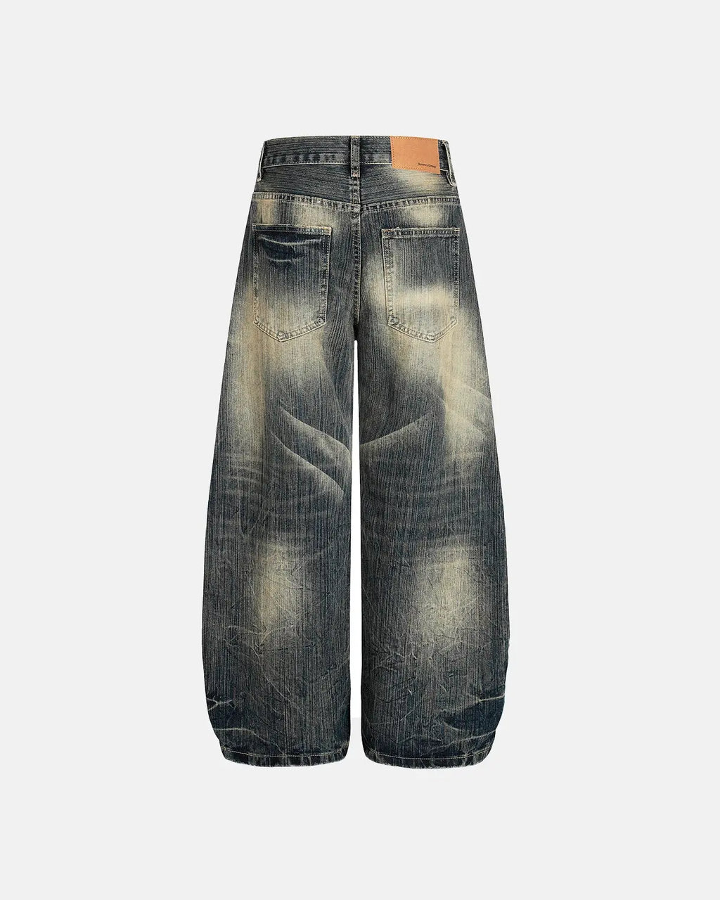 Bamboo Weave Barrel Baggy Jeans | Inflation Streetwear