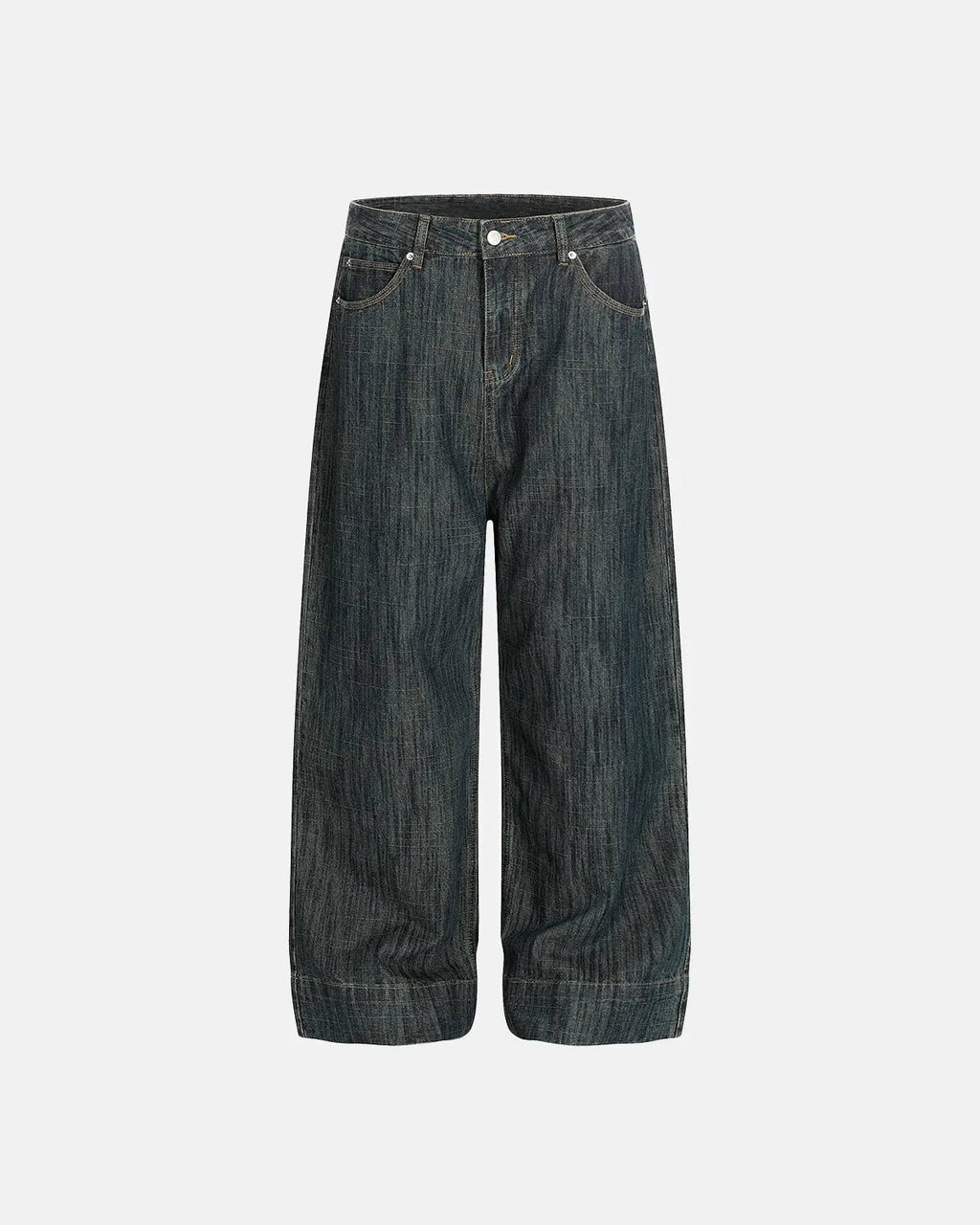 Cinch Back Bamboo Weave Jeans | Inflation Streetwear