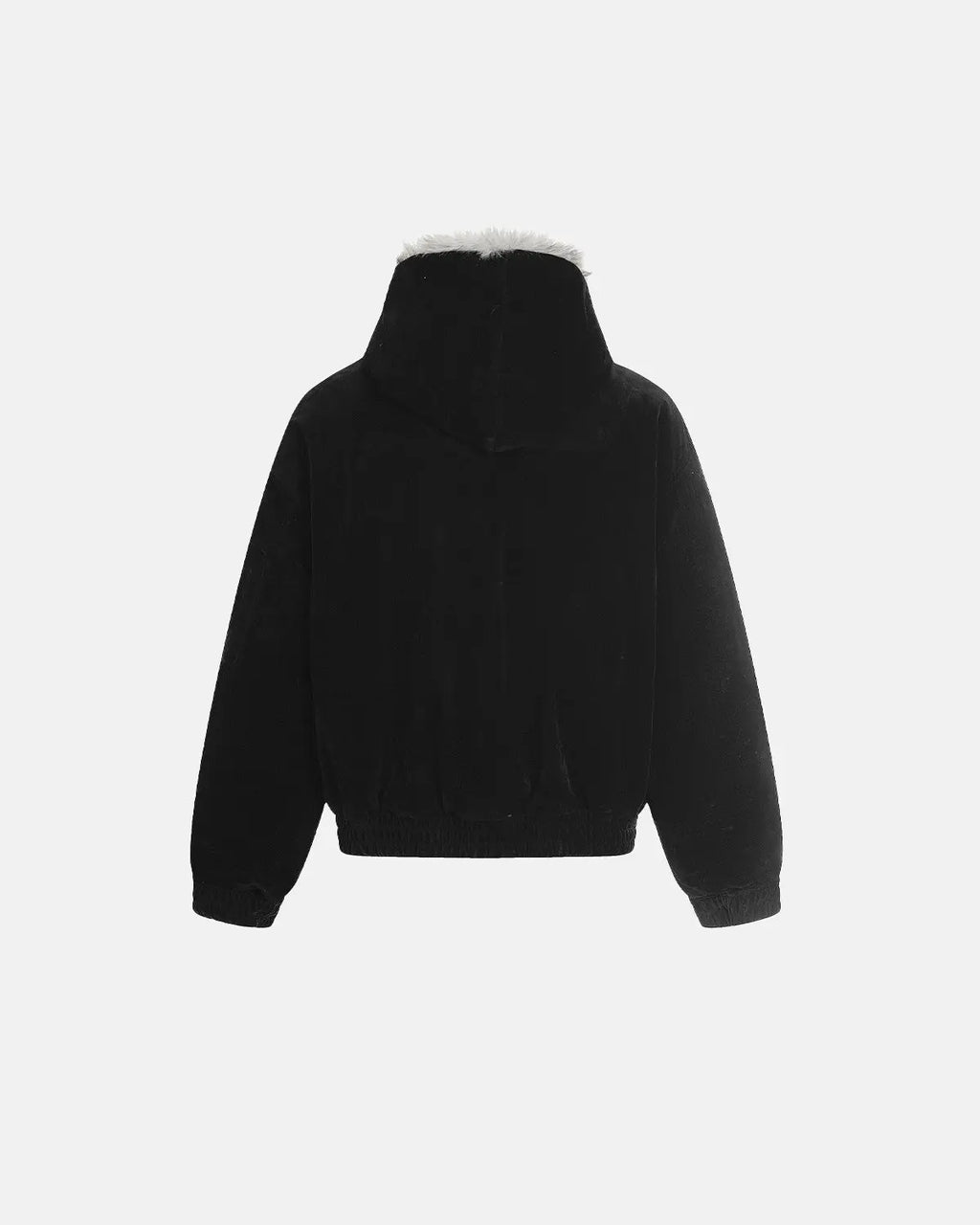 Faux Fur Lined Clasp Bomber Jacket | Inflation Streetwear