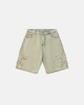 Star Patch Distressed Baggy Jorts | Inflation Streetwear