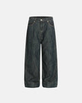 Cinch Back Bamboo Weave Jeans | Inflation Streetwear