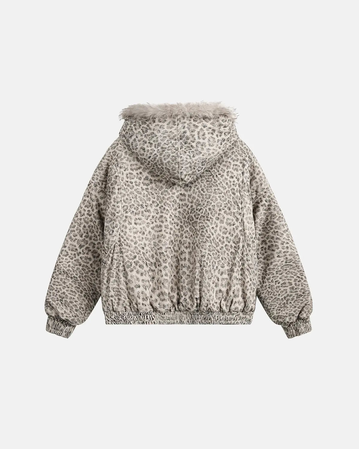Leopard Faux Fur Lined Bomber Jacket | Inflation Streetwear