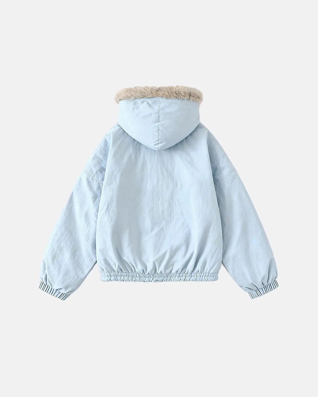 Faux Fur Lined Padded Bomber Jacket | Inflation Streetwear