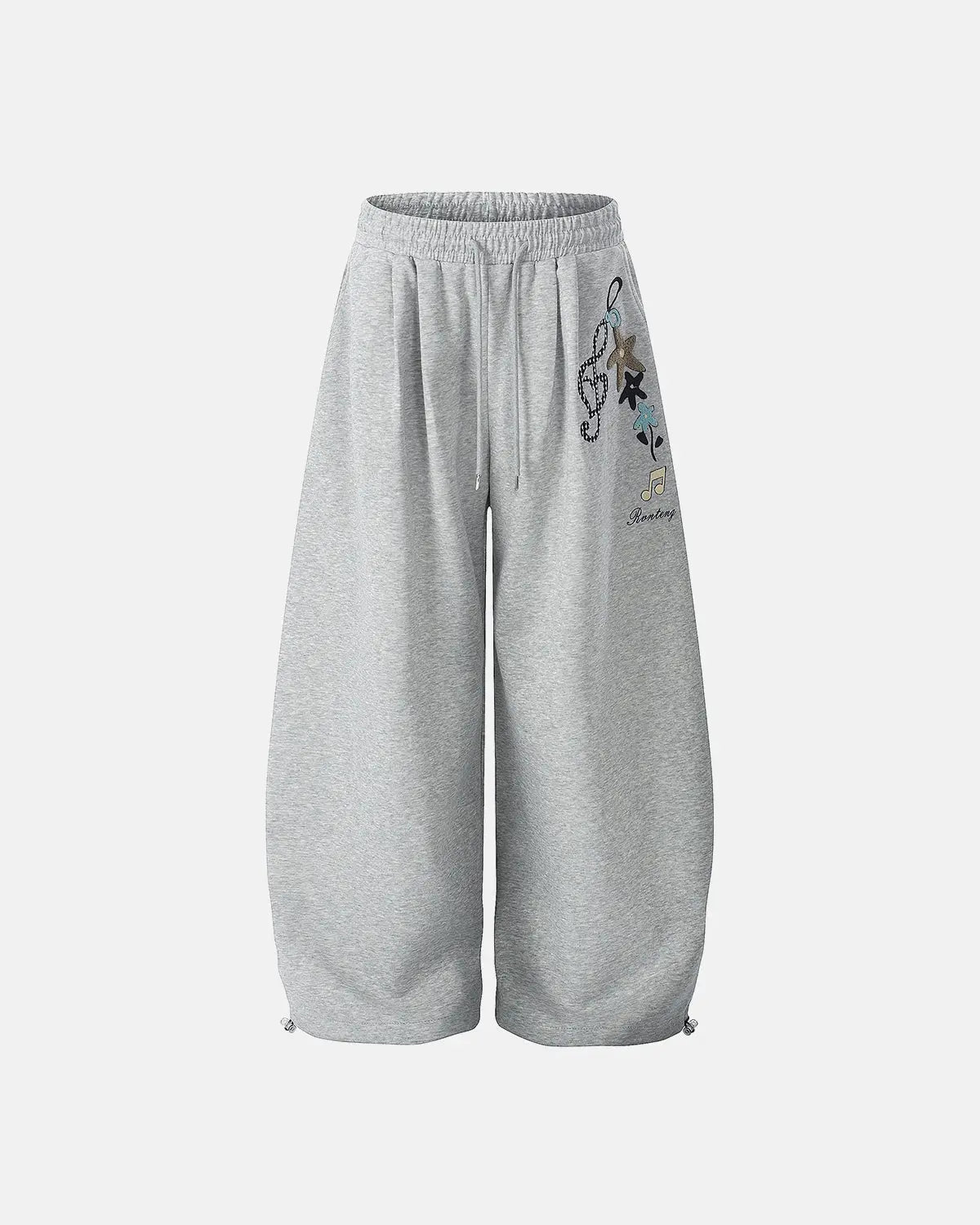Applique Baggy Sweatpants | Inflation Streetwear