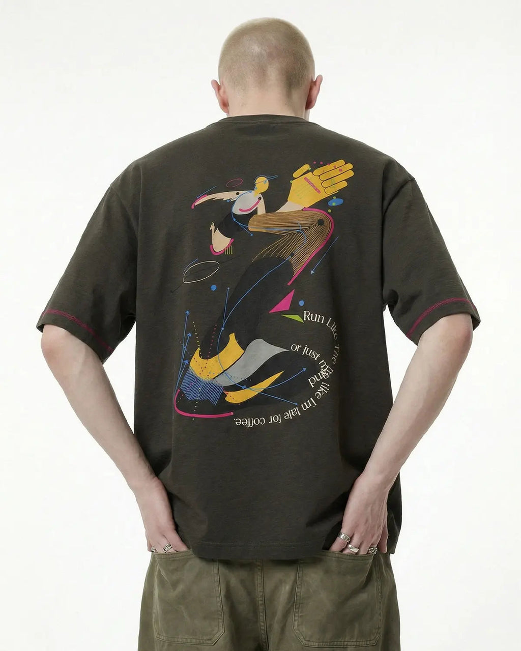 Contrast Stitching Graphic Tees | Inflation Streetwear