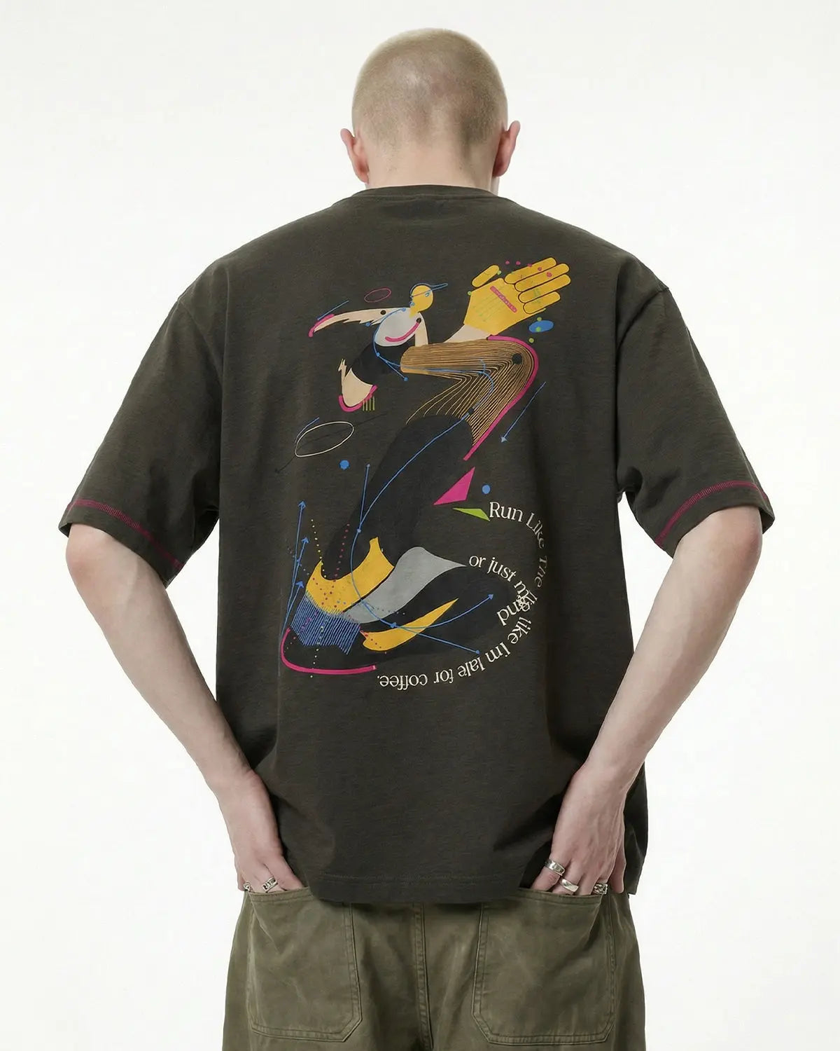 Contrast Stitching Graphic Tees | Inflation Streetwear