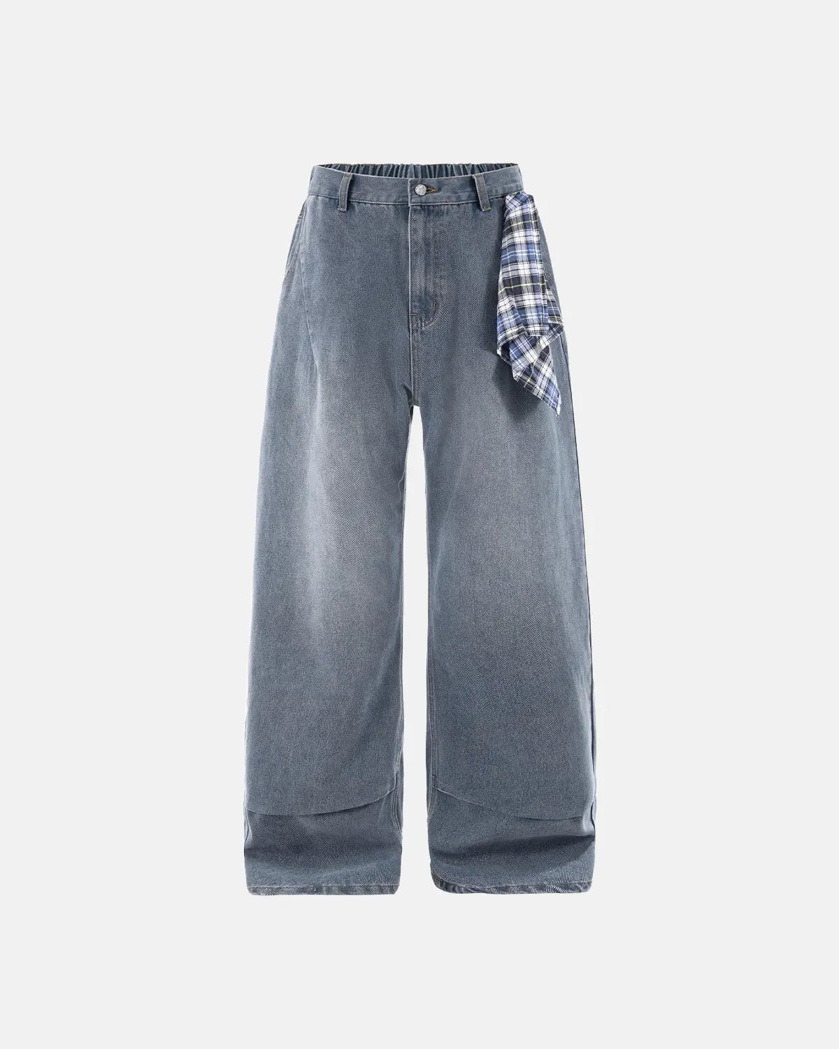 Acid Wash Detachable Bandana Baggy Jeans | Inflation Streetwear