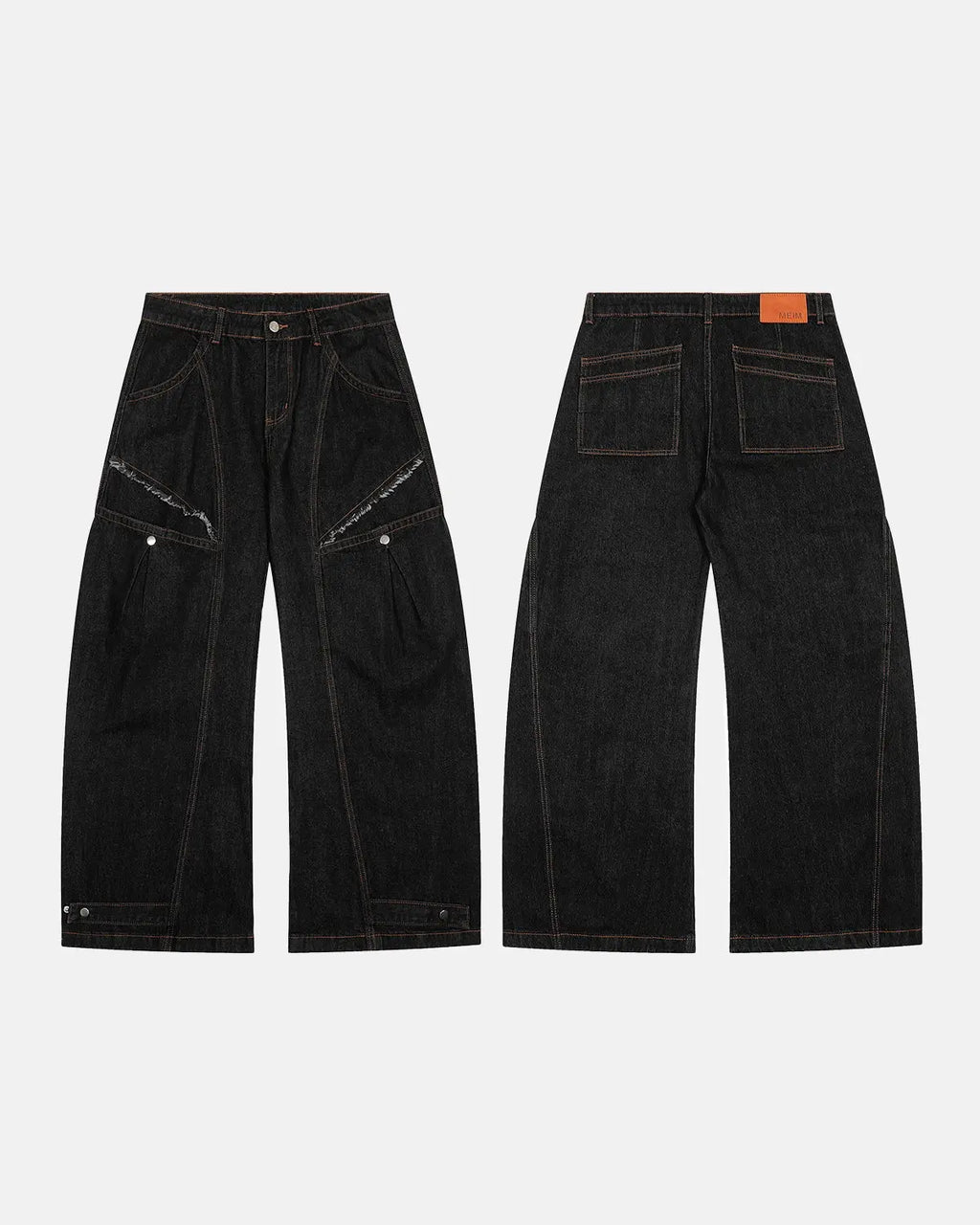 Black Super Barrel Jeans  | Inflation Streetwear