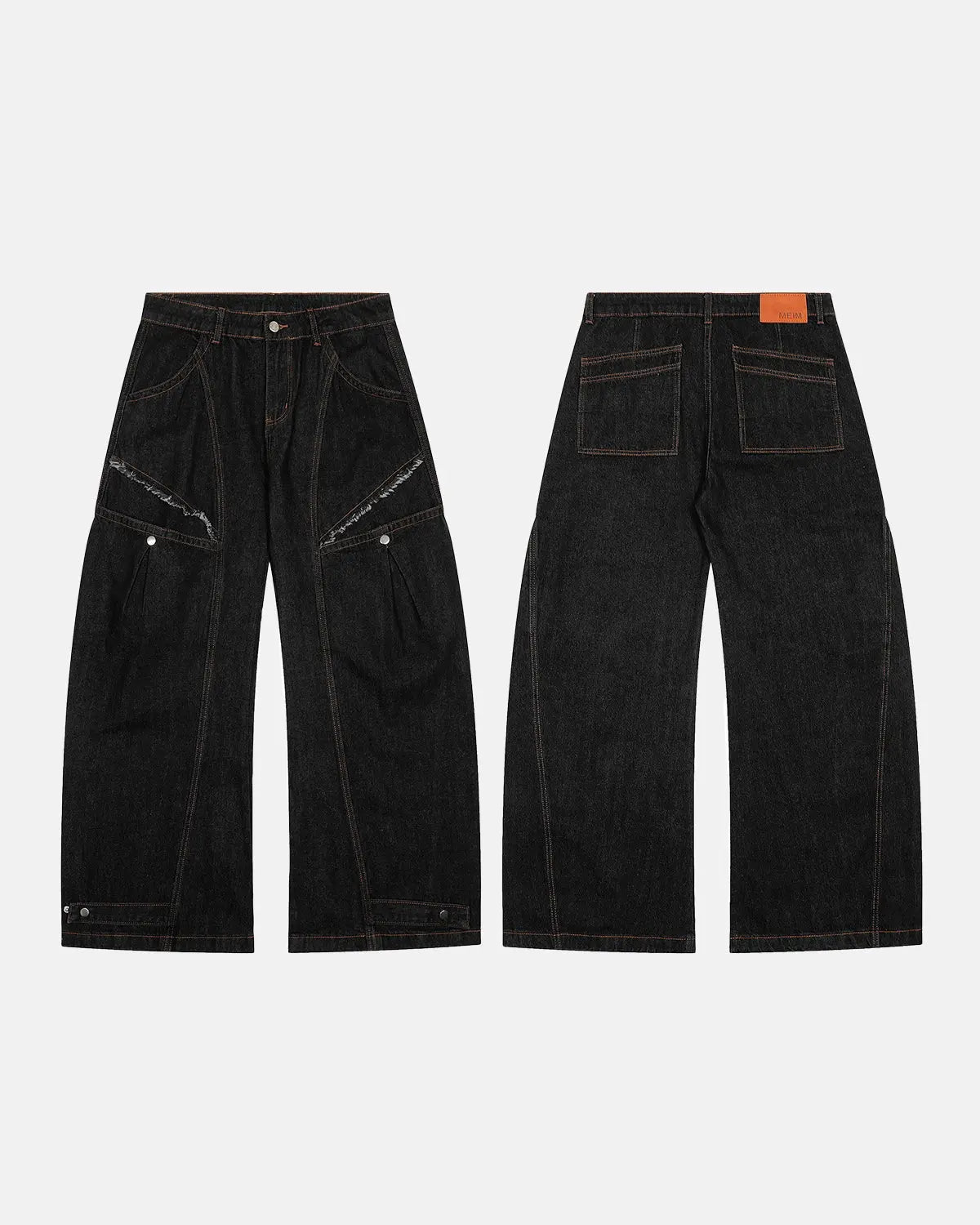 Black Super Barrel Jeans  | Inflation Streetwear