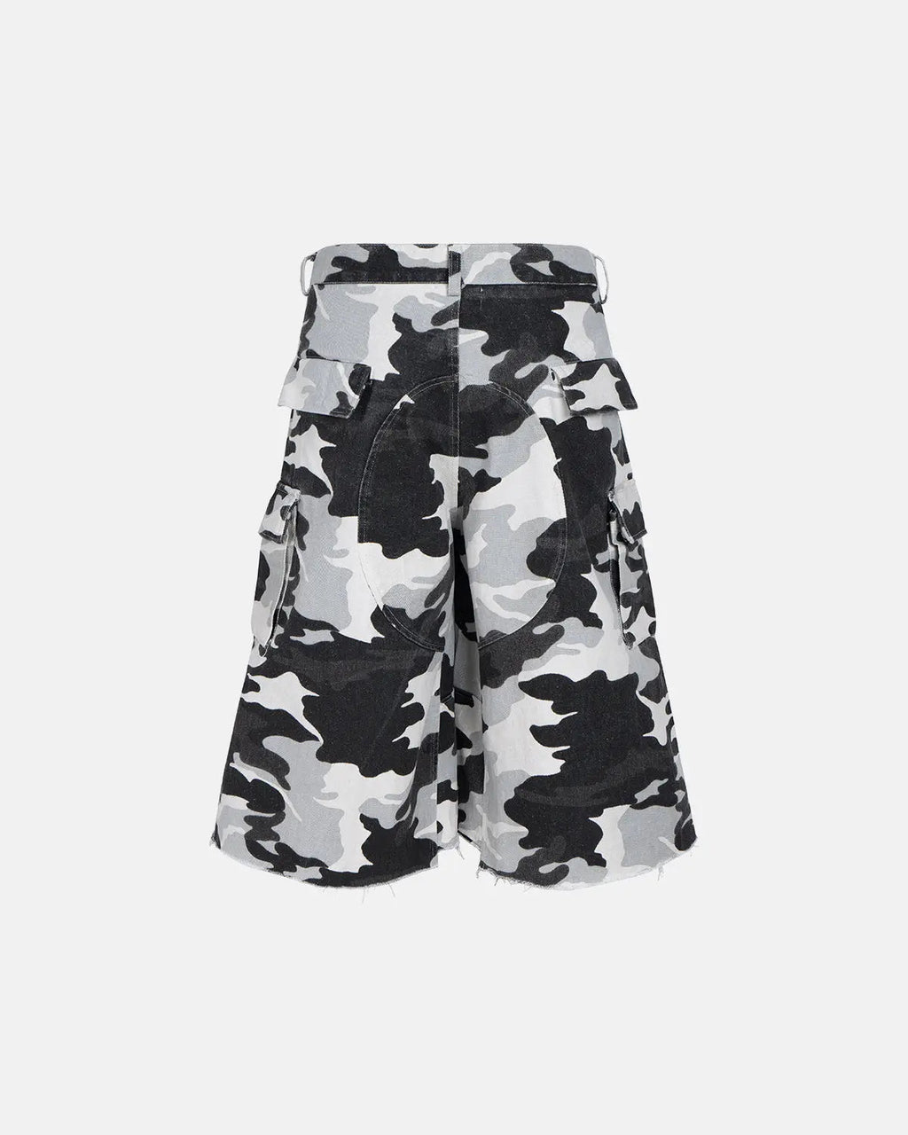 Glitter Camo Cargo Longline Shorts | Inflation Streetwear