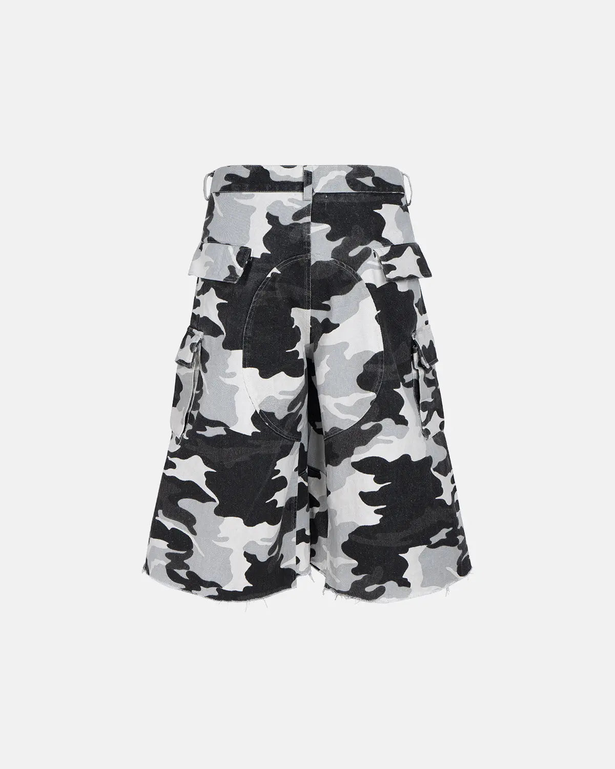 Glitter Camo Cargo Longline Shorts | Inflation Streetwear