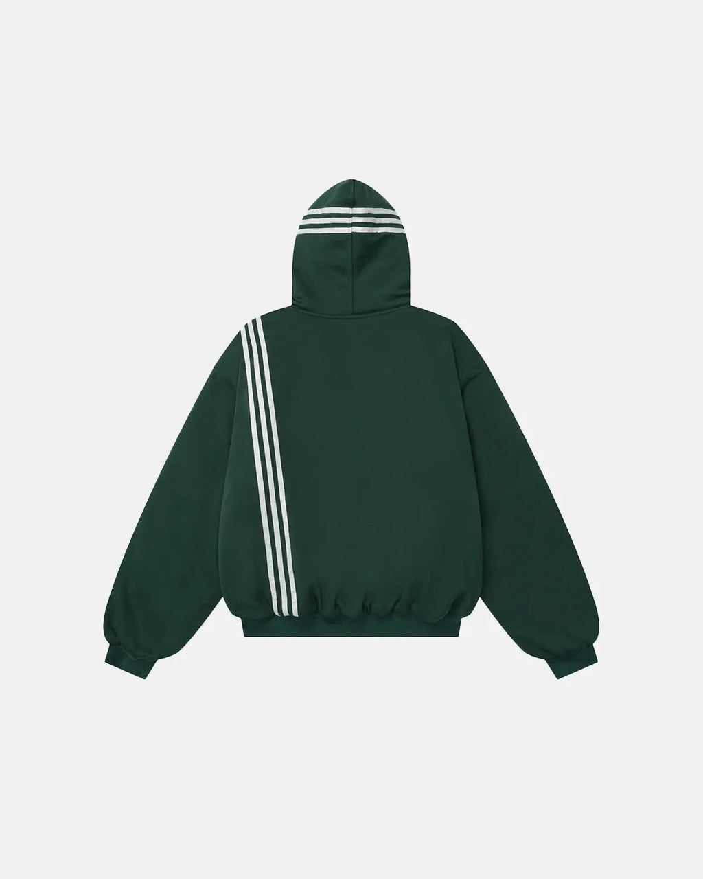 Gothic Striped Hooded Bomber Jacket  | Inflation Streetwear