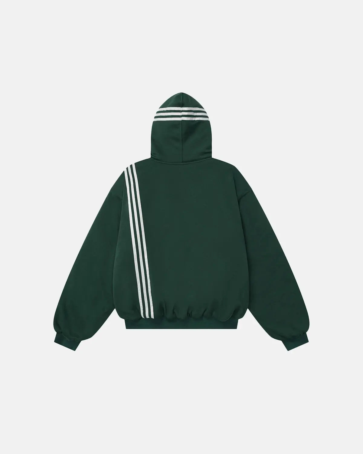 Gothic Striped Hooded Bomber Jacket  | Inflation Streetwear