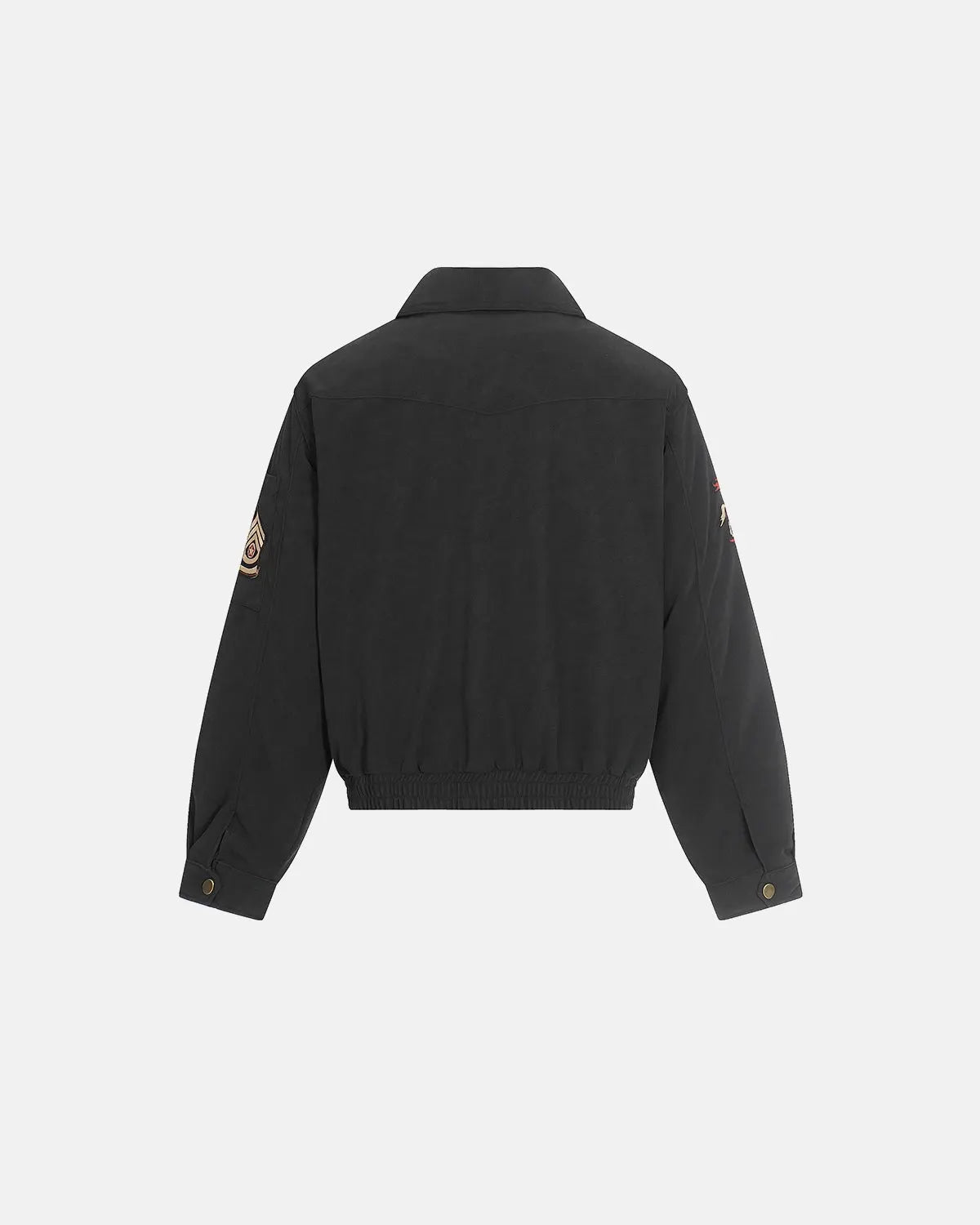 Horse Embroidery Suede Clasp Padded Jacket | Inflation Streetwear
