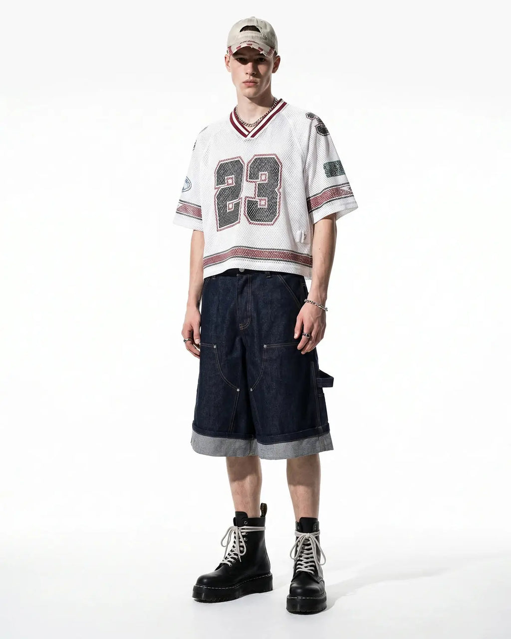 Raw Denim Carpenter Long Jorts | Inflation Streetwear