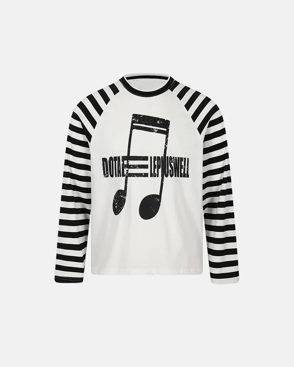 Music Graphic Striped Long Sleeve T-Shirt | Inflation Streetwear