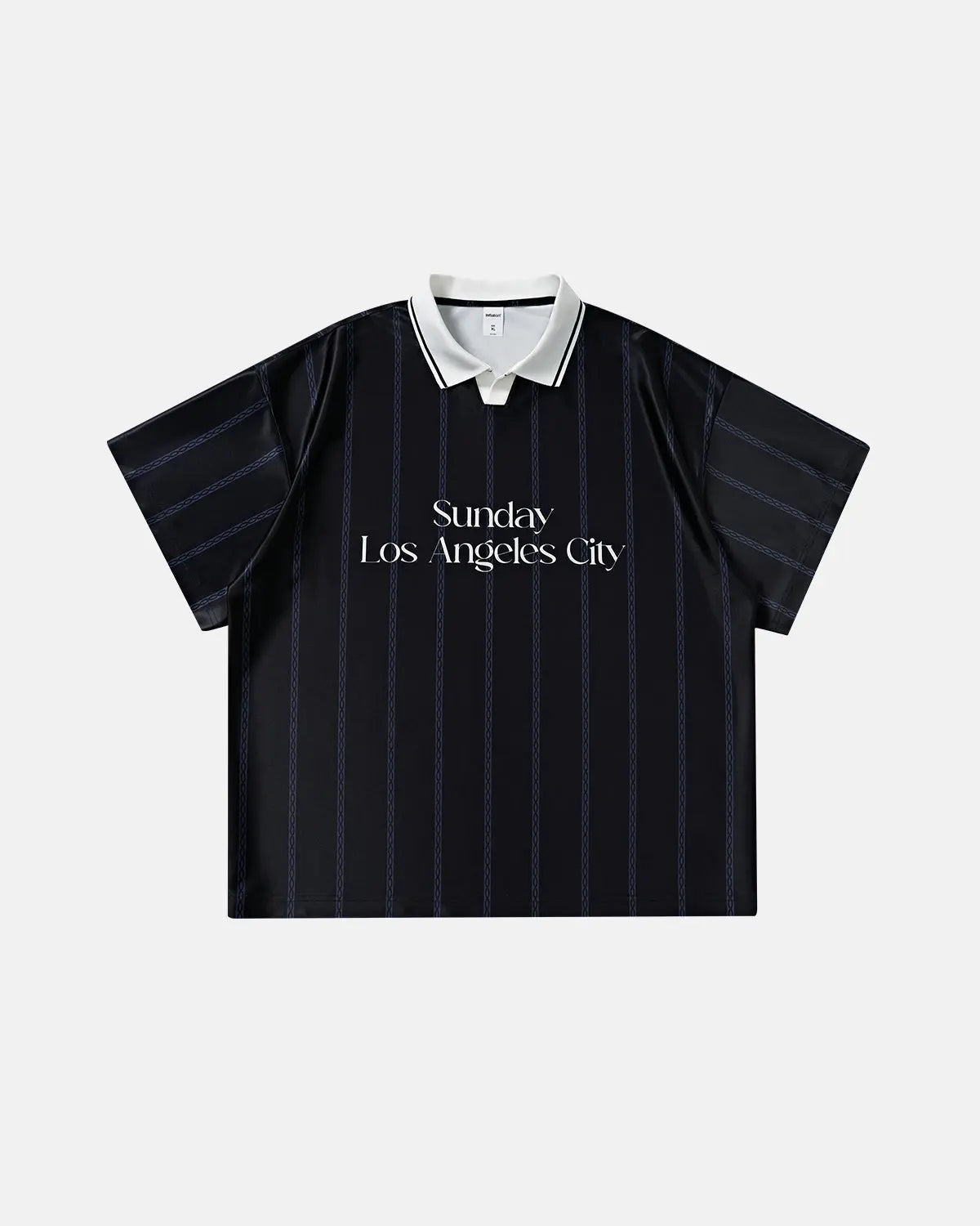 Vintage Striped Polo Jersey | Inflation Streetwear