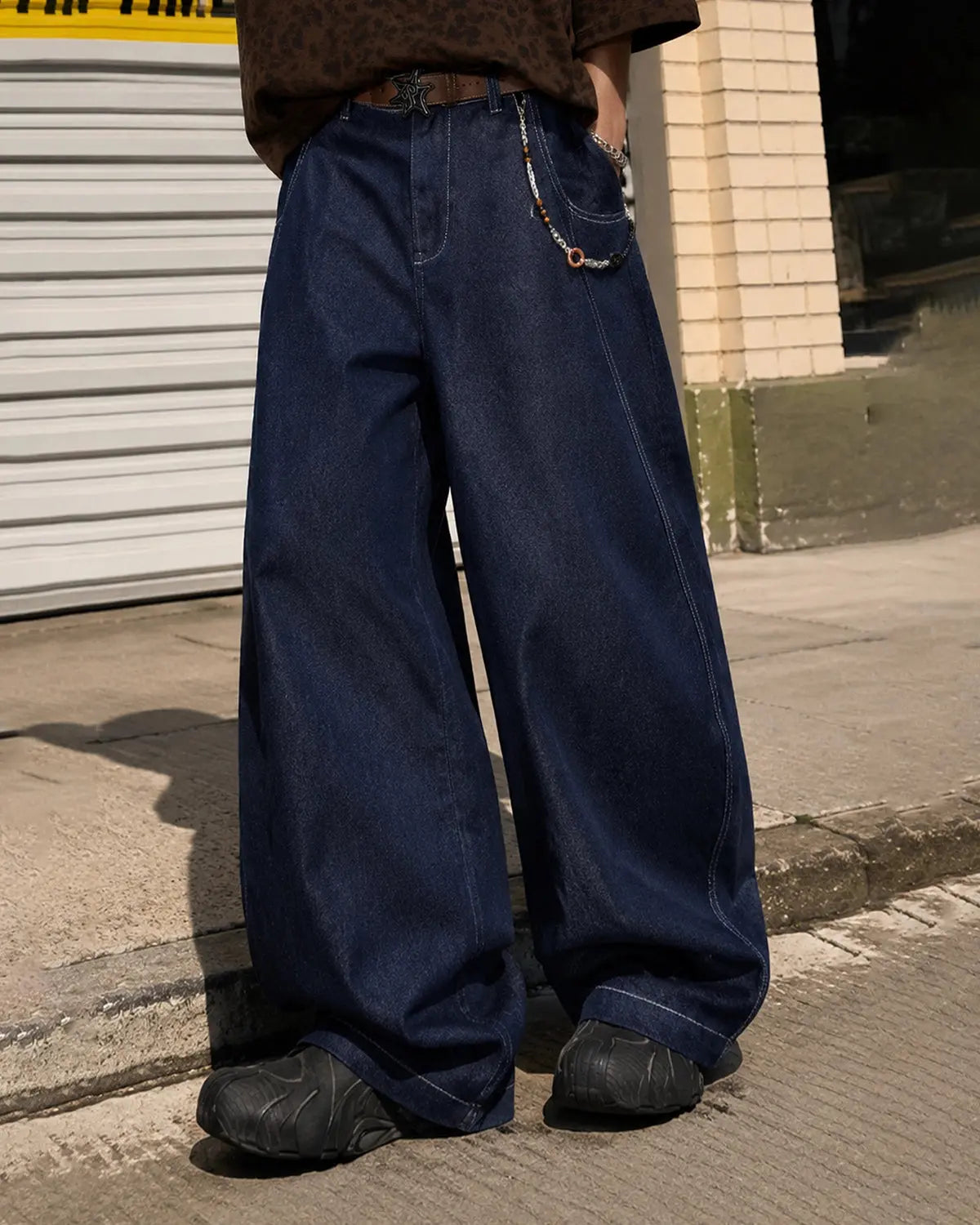 Raw Washed Barrel Jeans | Inflation Streetwear