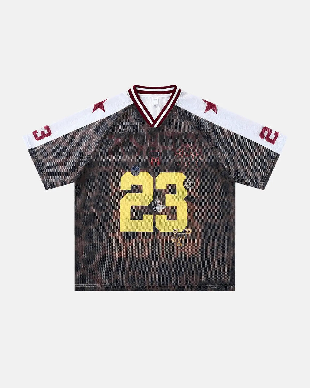 Number 23 Leopard Mesh Jersey | Inflation Streetwear
