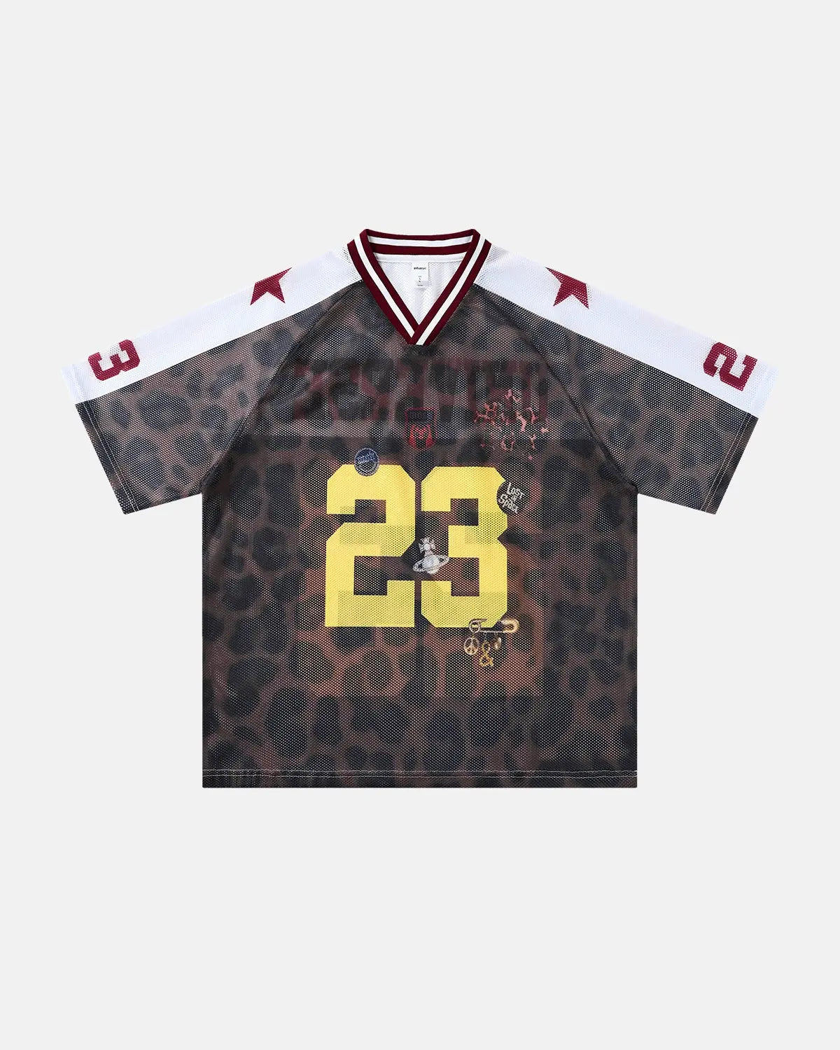 Number 23 Leopard Mesh Jersey | Inflation Streetwear