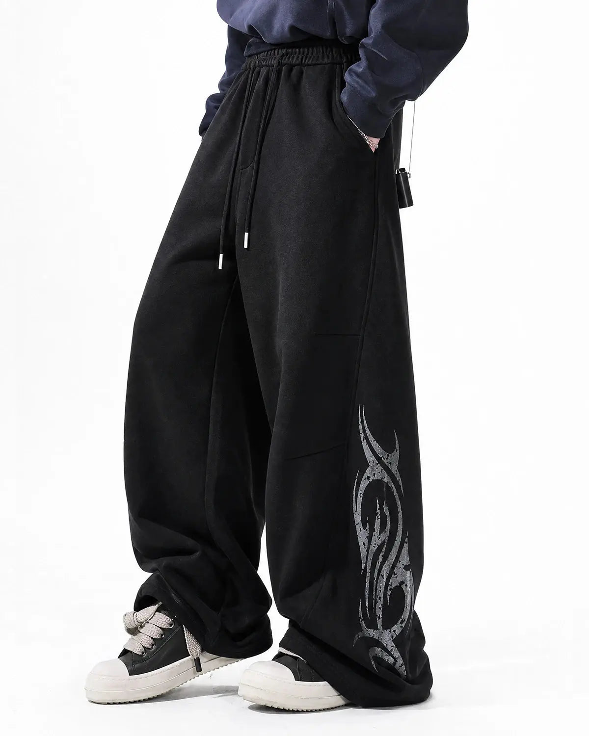 Washed Distressed Barrel Sweatpants | Inflation Streetwear