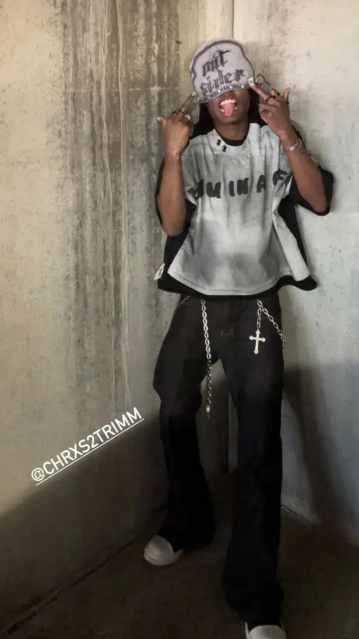 Super Raw Flared Baggy Jeans | Inflation Streetwear