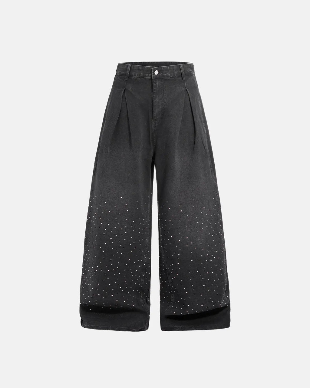 Acid Washed Rhinestone  Baggy Jeans | Inflation Streetwear