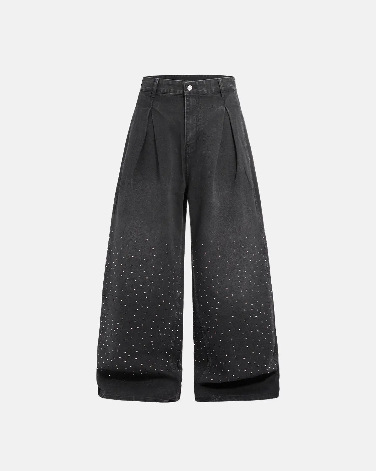 Acid Washed Rhinestone  Baggy Jeans | Inflation Streetwear
