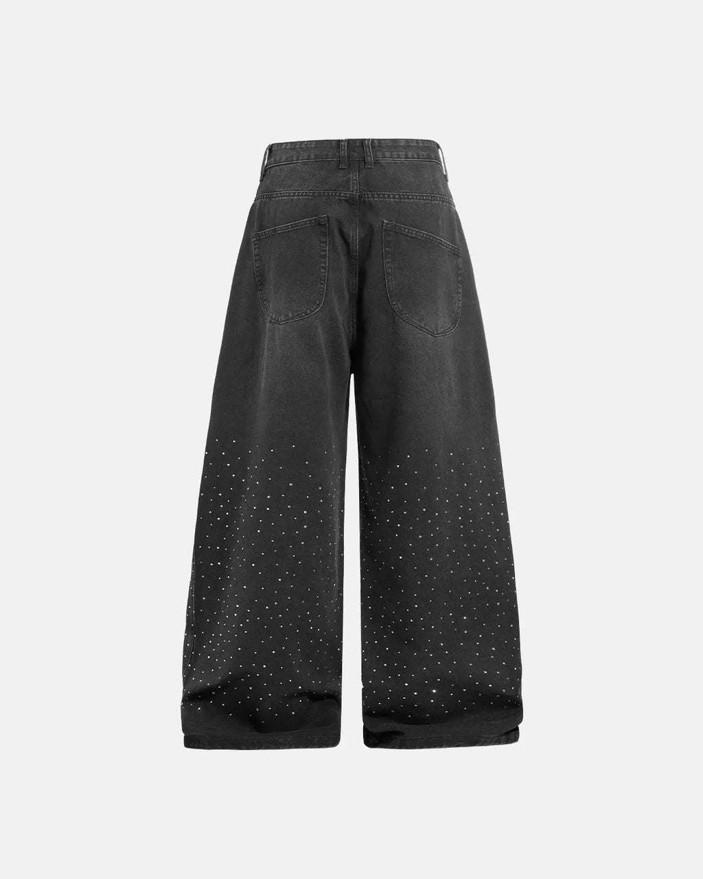 Acid Washed Rhinestone  Baggy Jeans | Inflation Streetwear