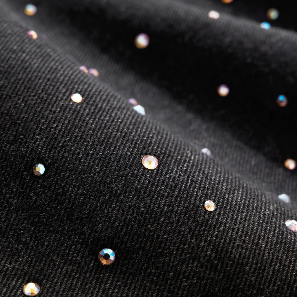 Acid Washed Rhinestone  Baggy Jeans | Inflation Streetwear