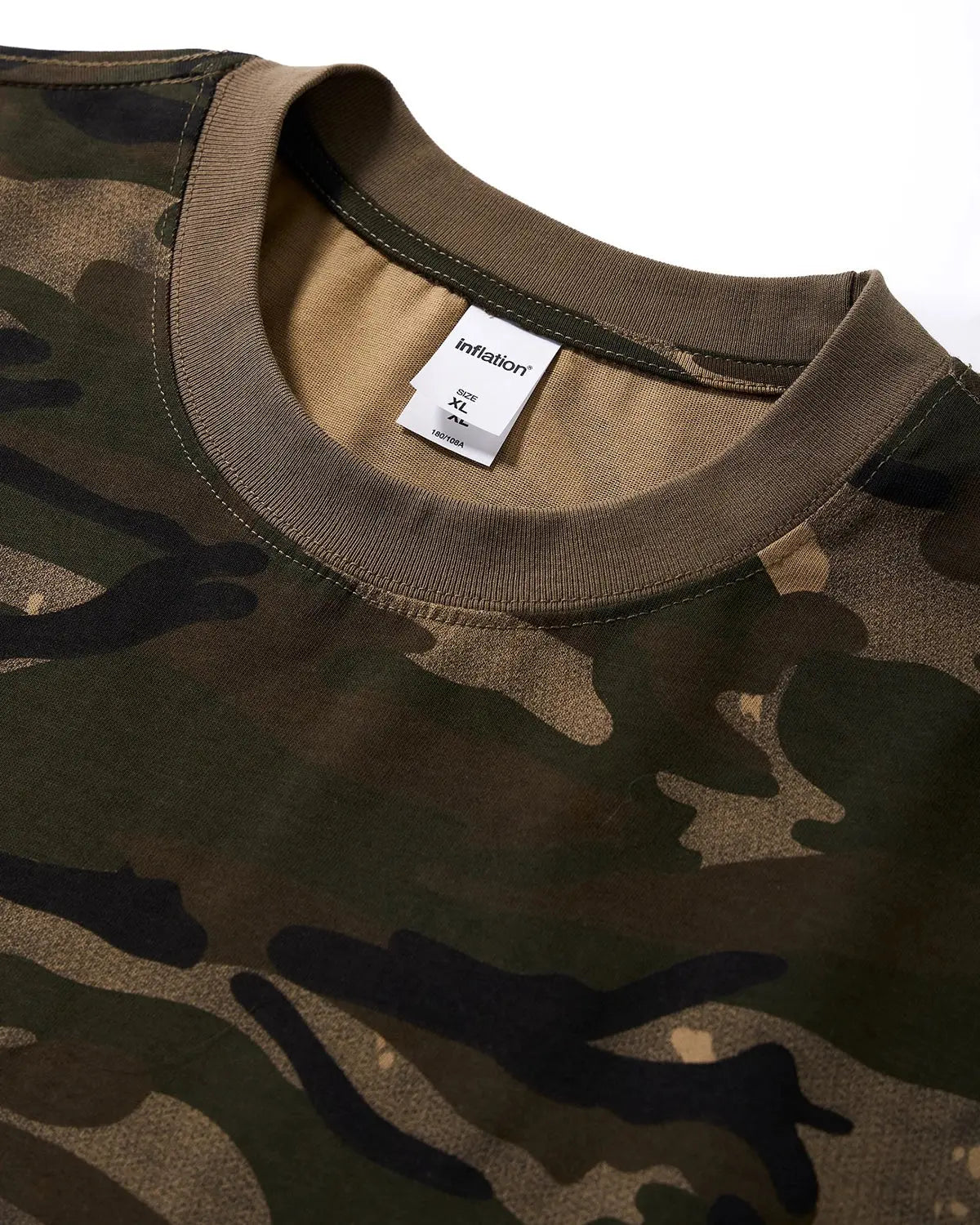 Boxy Camo Tees in Khaki | Inflation Streetwear