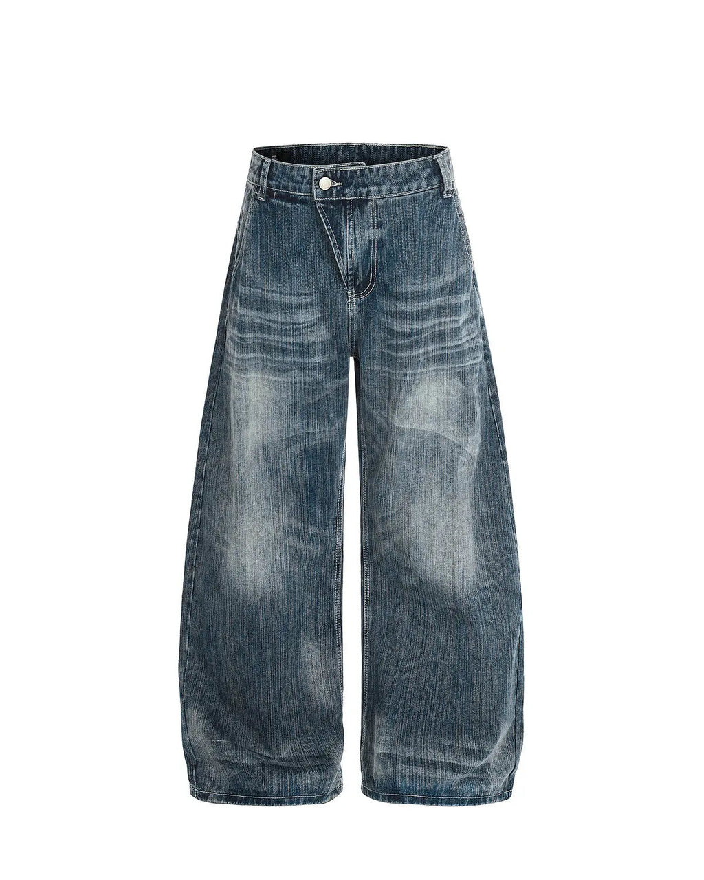 Textured Bamboo Weave Denim Jeans | Inflation Streetwear