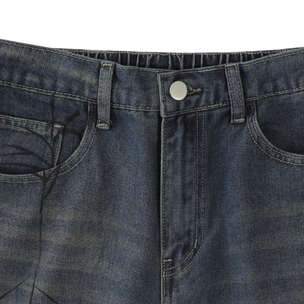 Spider Straight Leg Jorts | Inflation Streetwear