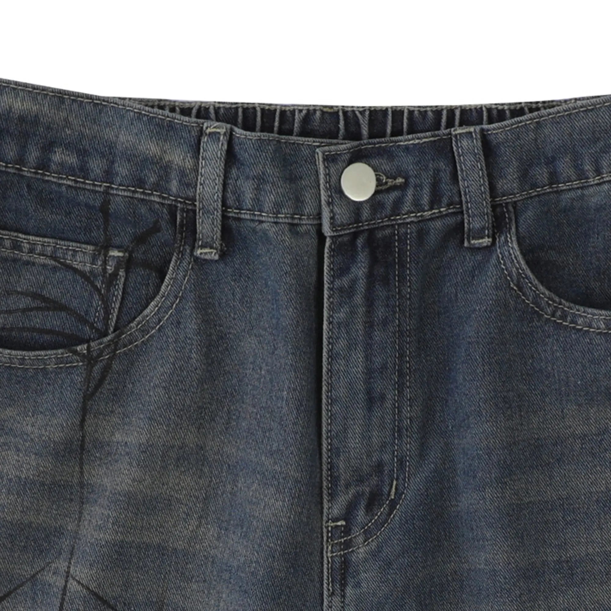 Spider Straight Leg Jorts | Inflation Streetwear