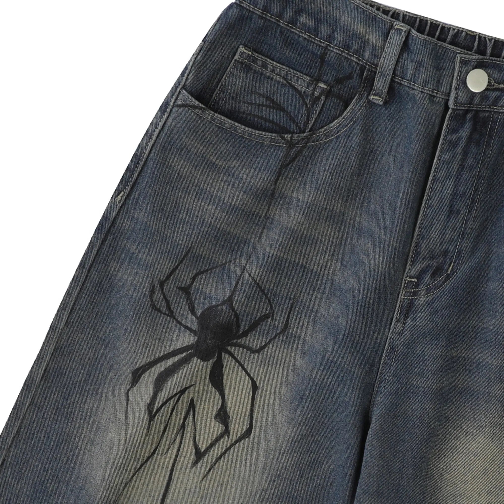 Spider Straight Leg Jorts | Inflation Streetwear