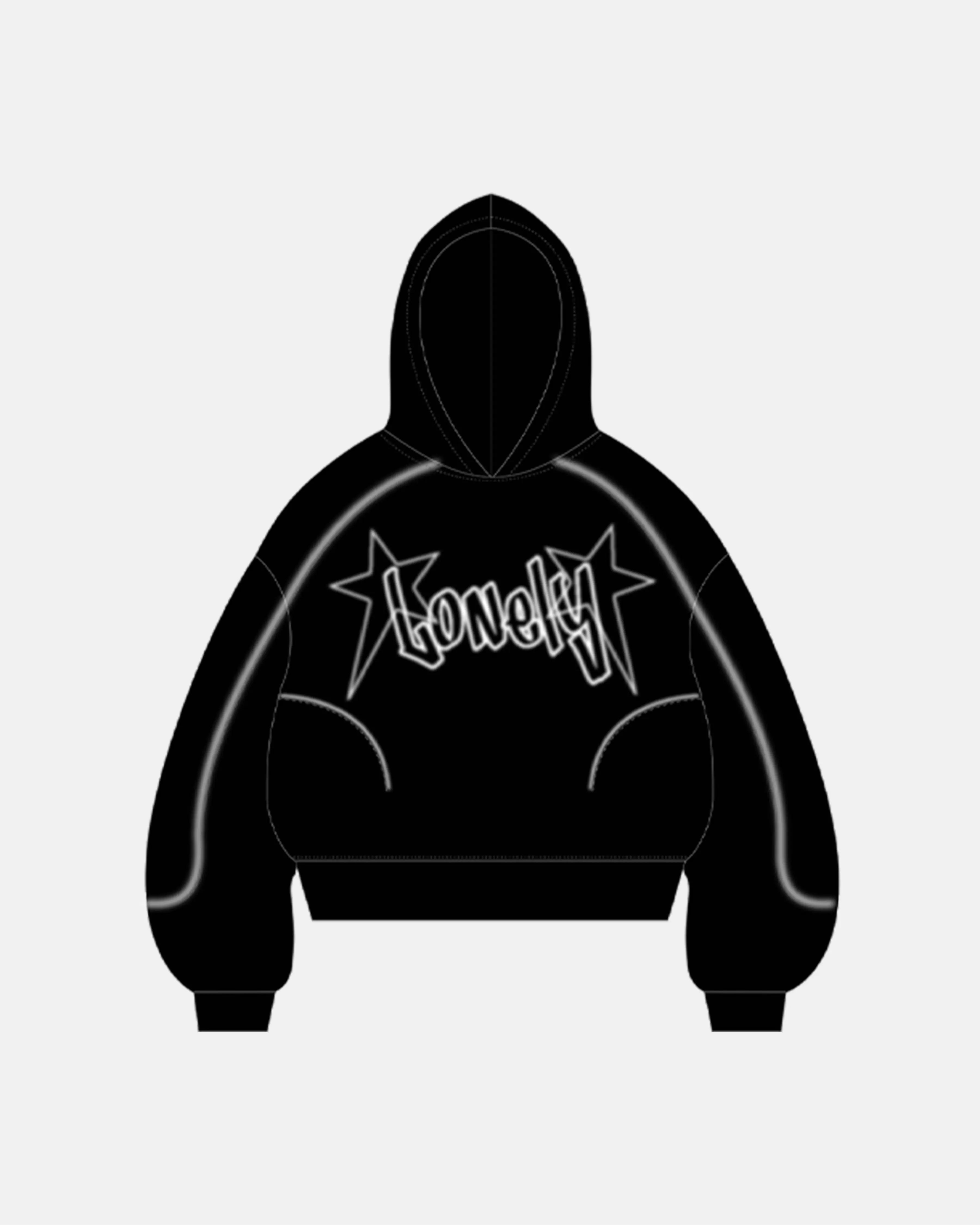 Stitching Spray-Painted Hoodies | Inflation Streetwear