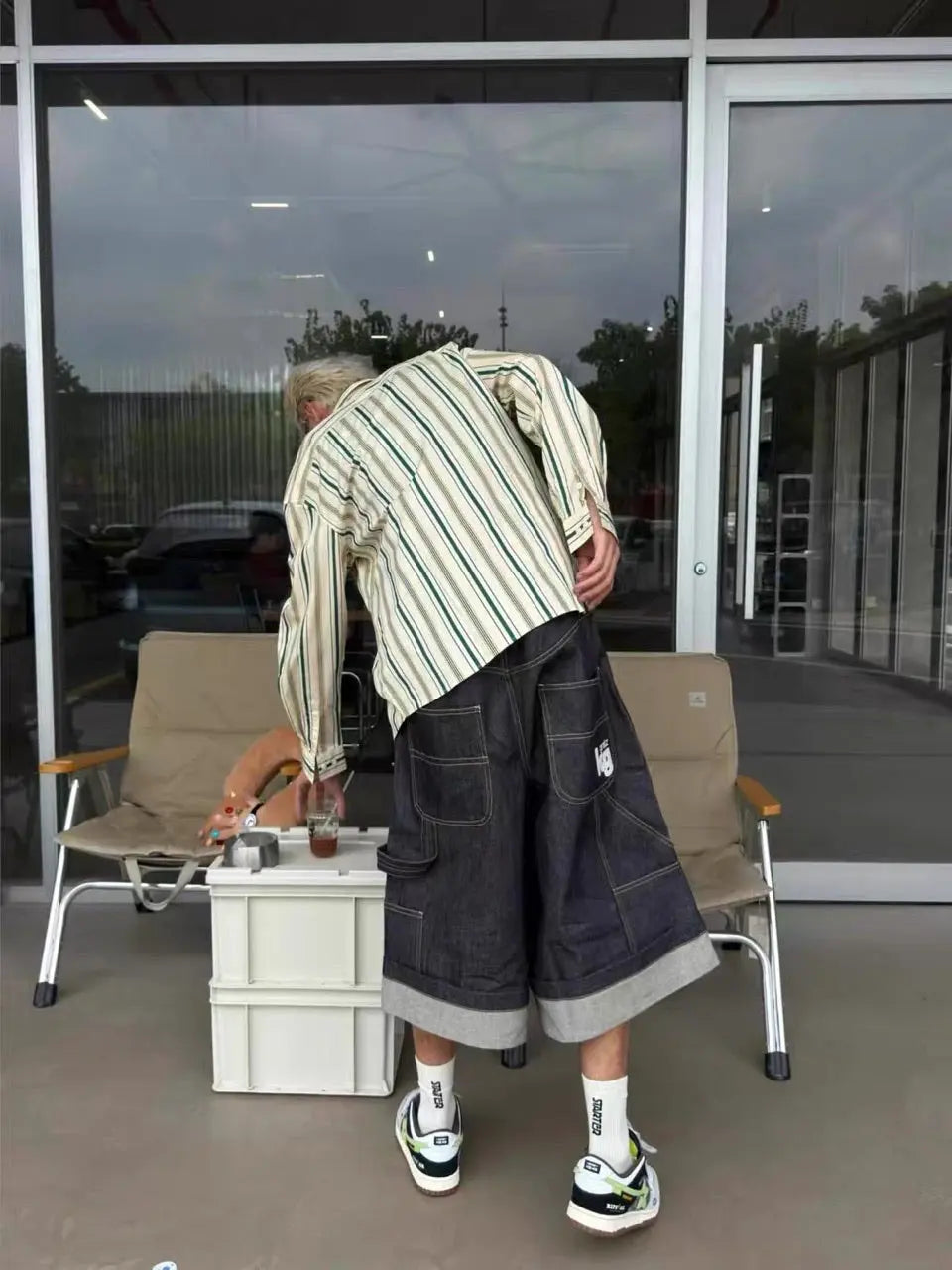 Raw Denim Carpenter Long Jorts | Inflation Streetwear