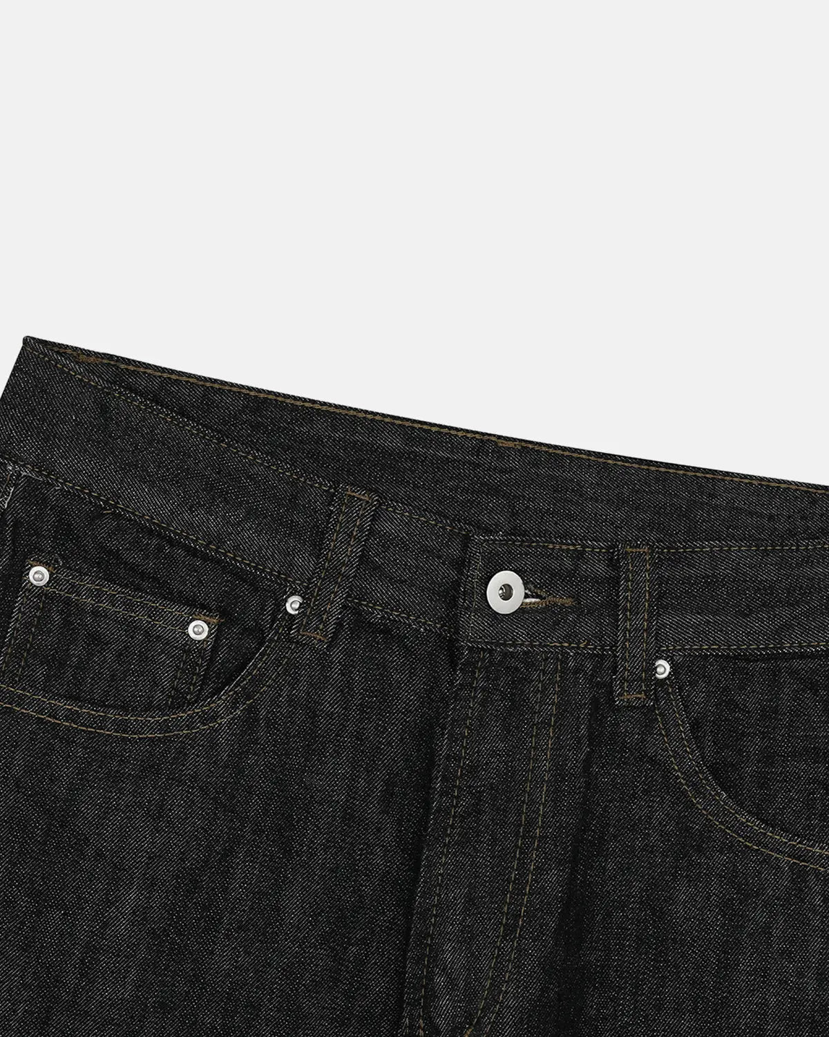 Raw Straight-leg Denim Pants | Inflation Streetwear
