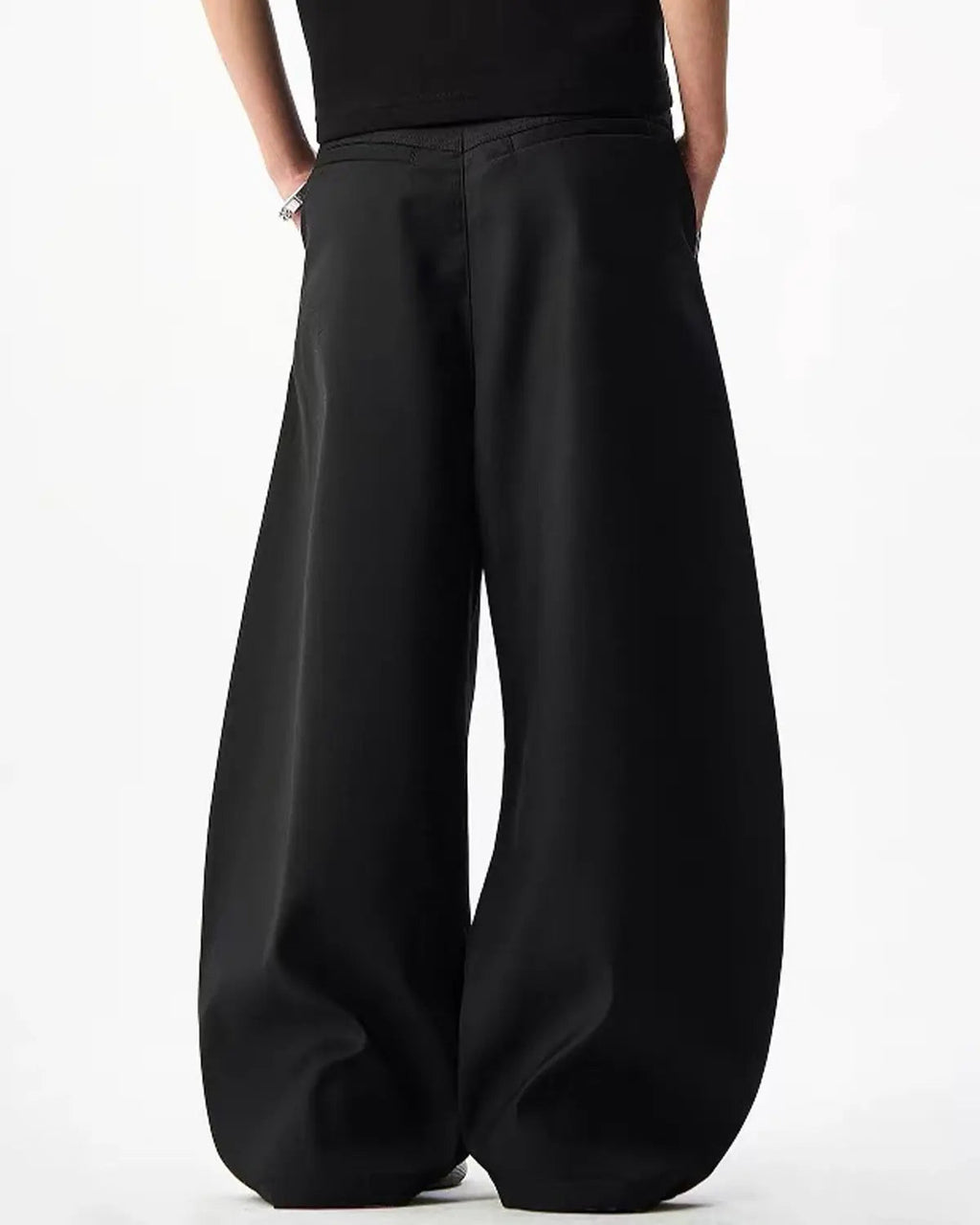 Rope Belt Wide Leg Tailored Pants | Inflation Streetwear