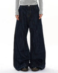 Dark Indigo Wide Bootcut Jeans | Inflation Streetwear