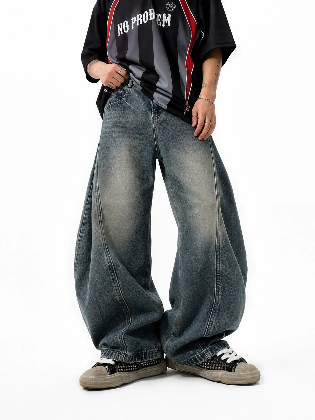 Distressed Supper Baggy Jeans | Inflation Streetwear