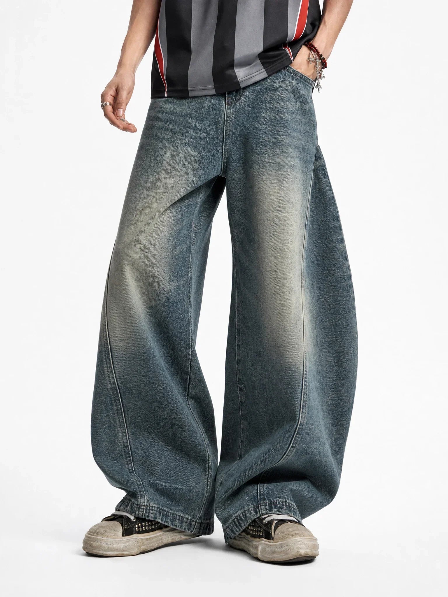 Distressed Supper Baggy Jeans | Inflation Streetwear
